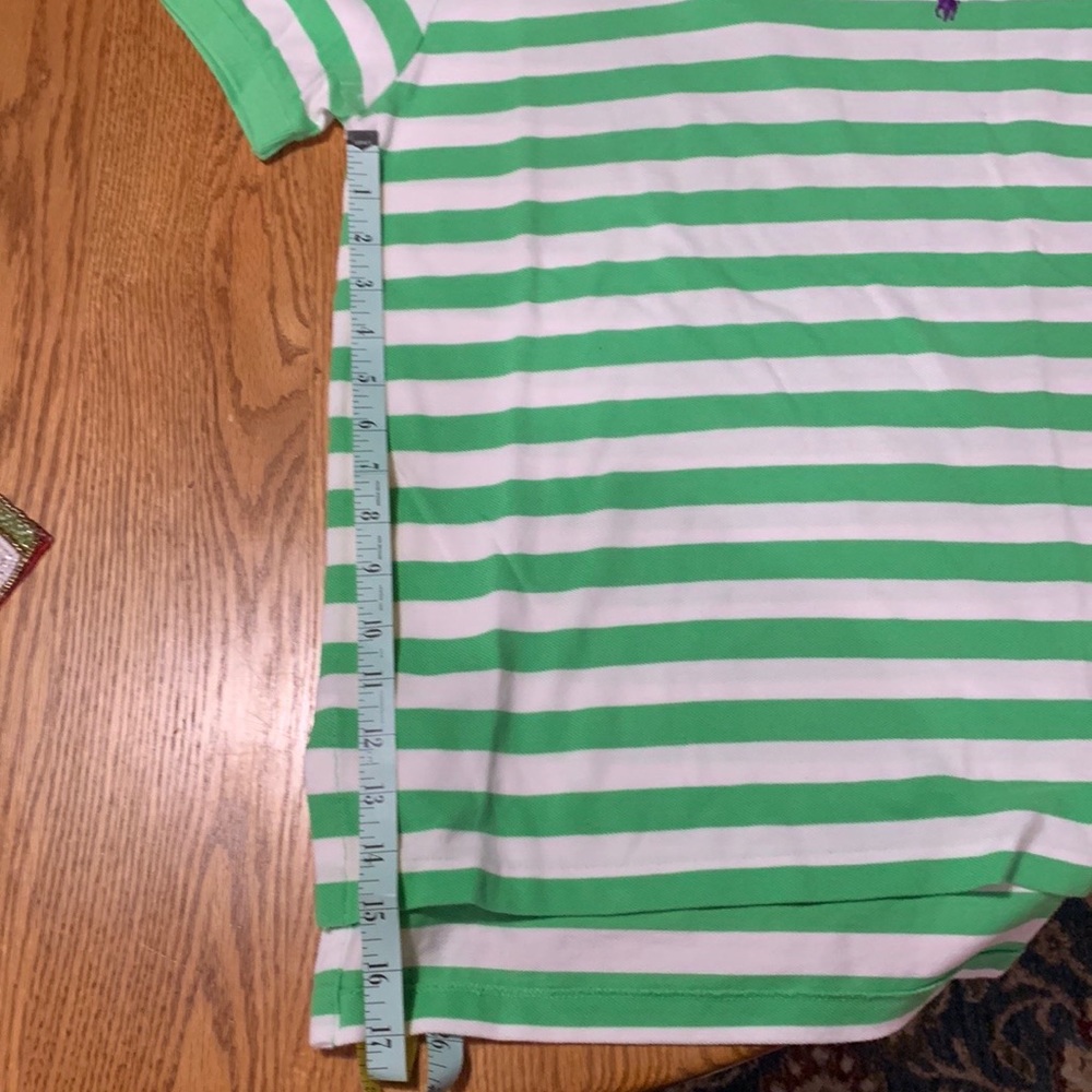 NWT Green Striped Polo Shirt - Picture 11 of 13